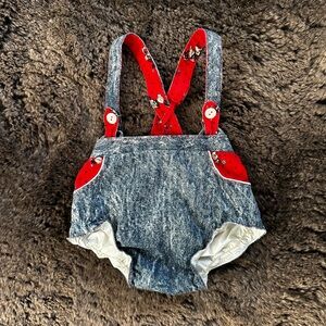 Disney vintage onesie overall diaper cover